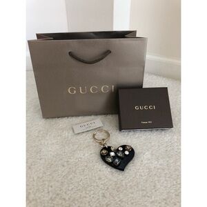 Gucci Swarovski Crystal Key Chain. NIB!